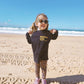 Beach Life - Kids Long Sleeve Tee - Party Wave Surf Club X Newcastle Surf Life Saving Club